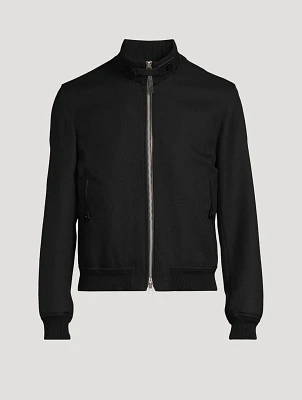 Wool Mohair Hopsack Jacket