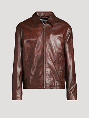Leather Zip Jacket