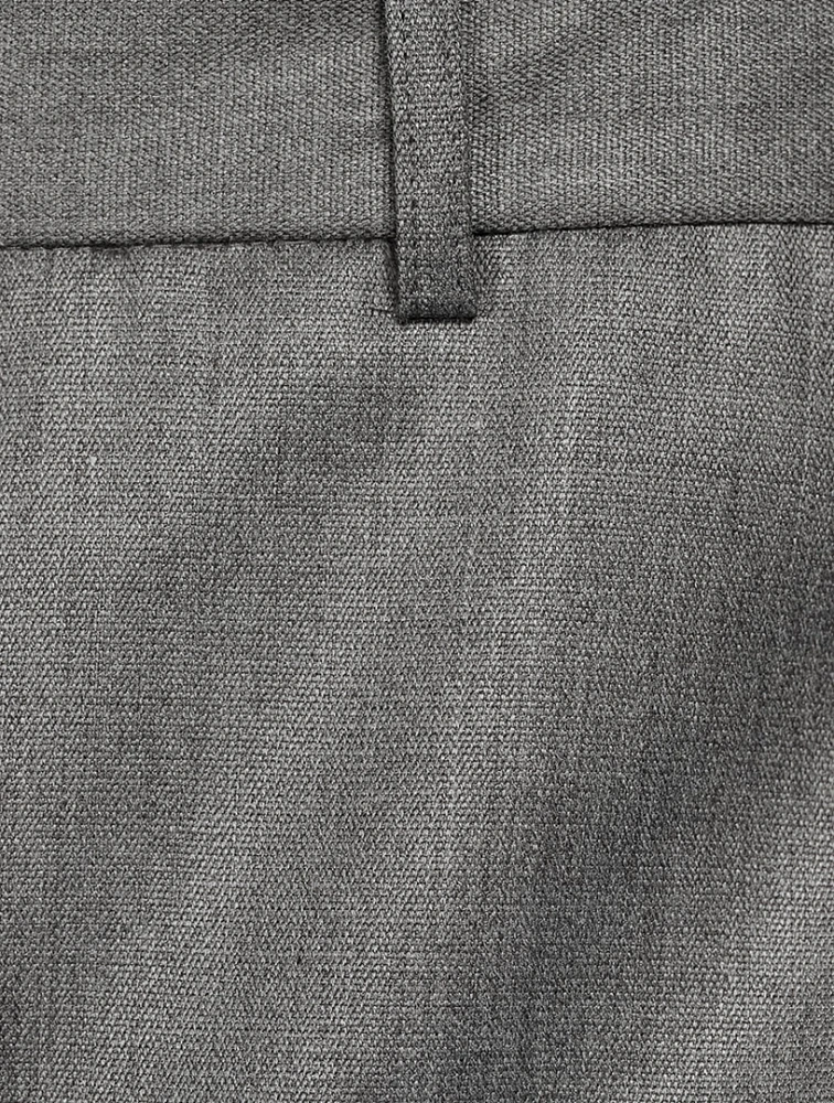 Wool-Blend Tailored Pants