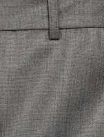 Wool-Blend Tailored Pants