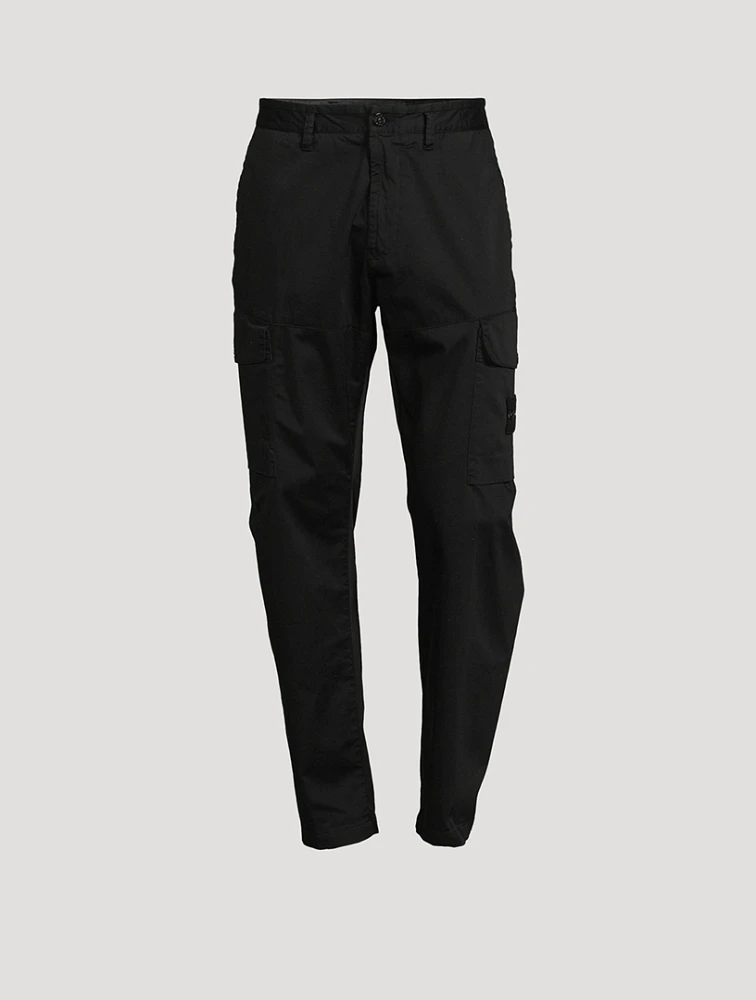 Stretch Cotton Cargo Pants