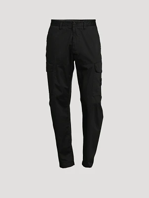 Stretch Cotton Cargo Pants