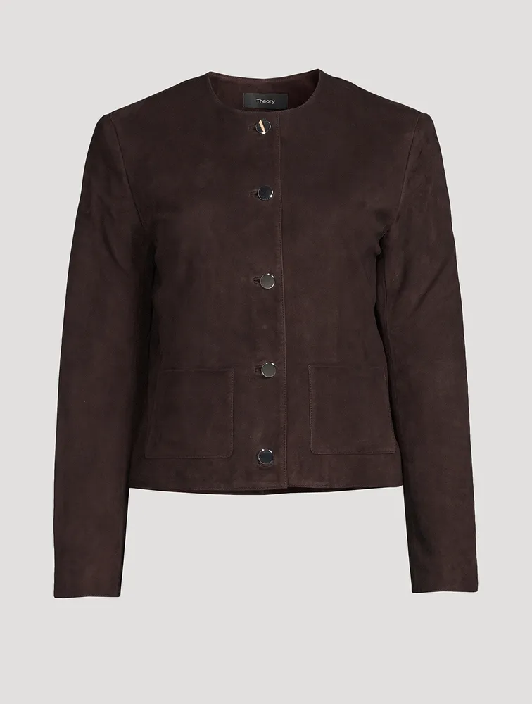 Cropped Suede Jacket