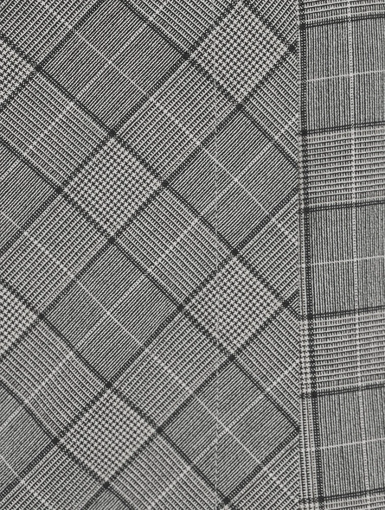 Wrap Mini Skirt Check Mix Print
