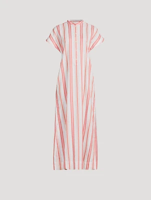 Arezzo Organic Linen And Cotton Long Dress
