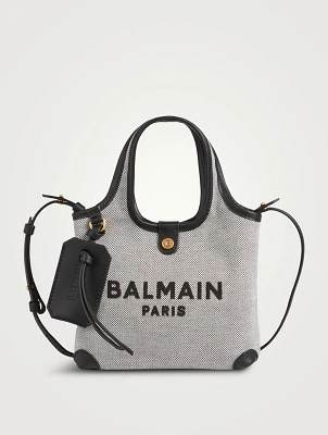Mini B-Army Canvas And Leather Crossbody Bag