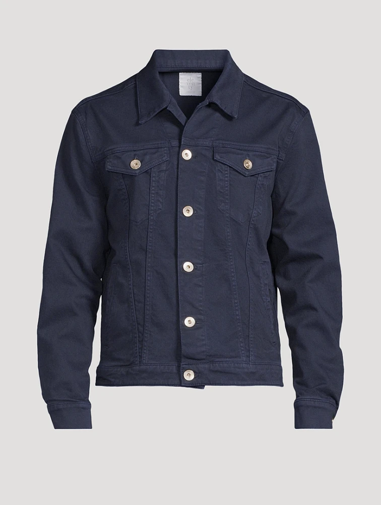 Stretch Cotton Denim Jacket