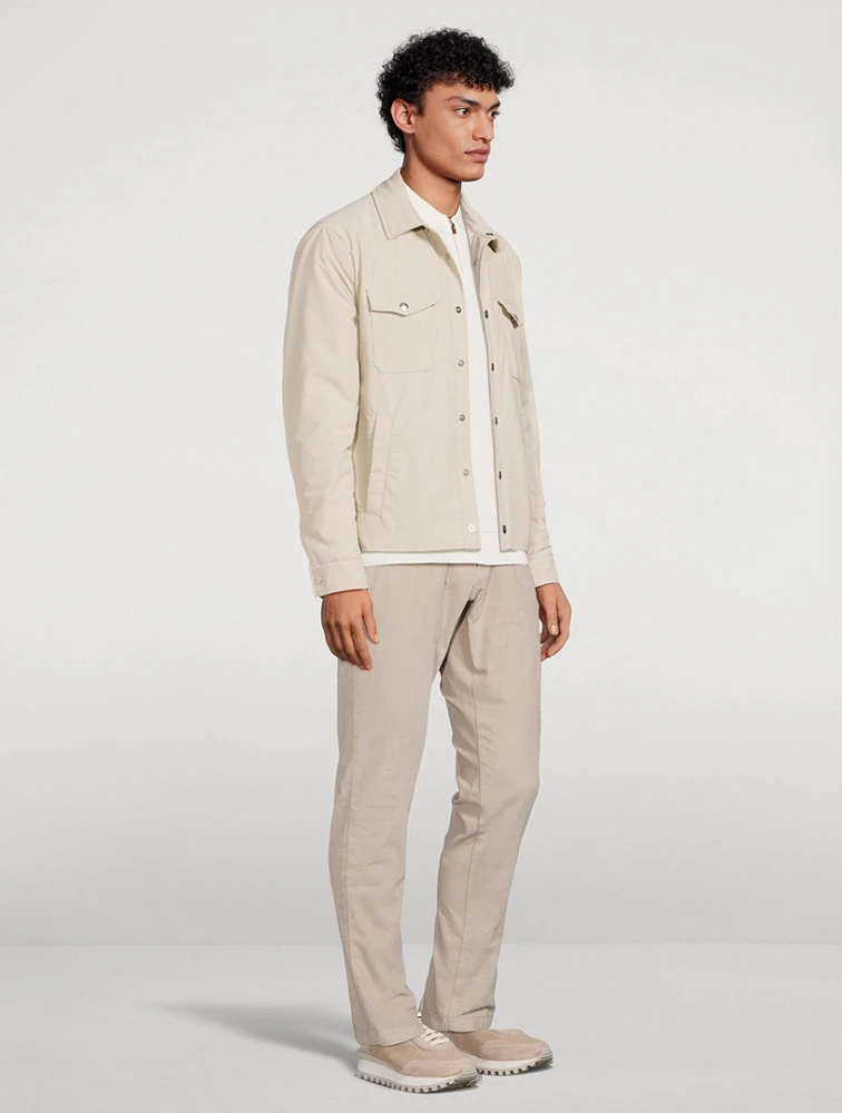 Wool-Blend Quilted Jacket