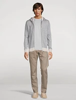 Wool And Silk Zip Hoodie