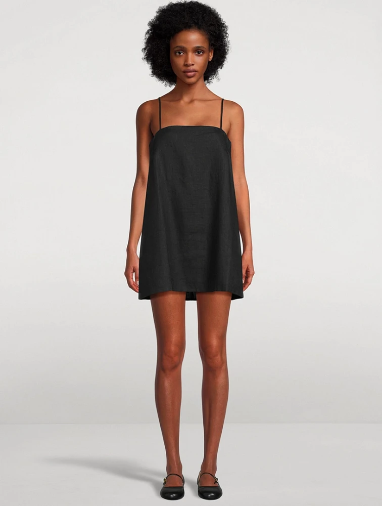 Maggie Linen Mini Dress