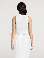 Poppy Linen Top