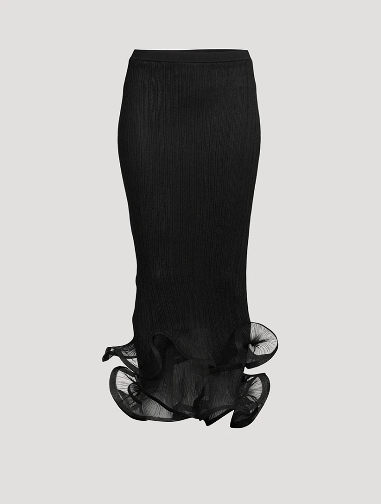Kelso Plissé Pencil Skirt