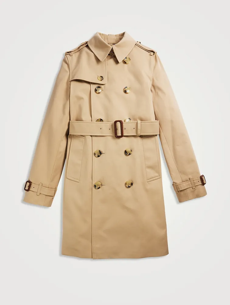 Cotton Gabardine Trench Coat