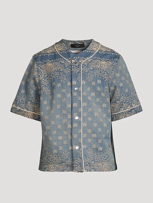 Bandana Jacquard Baseball Shirt