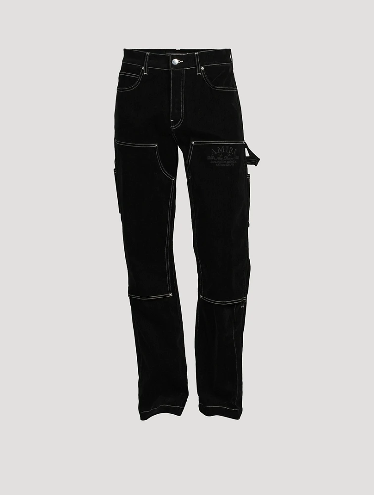Flocked Carpenter Pants