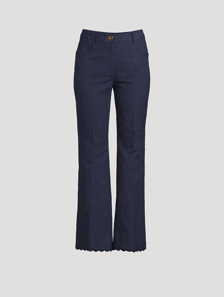Paisley Jacquard Trousers