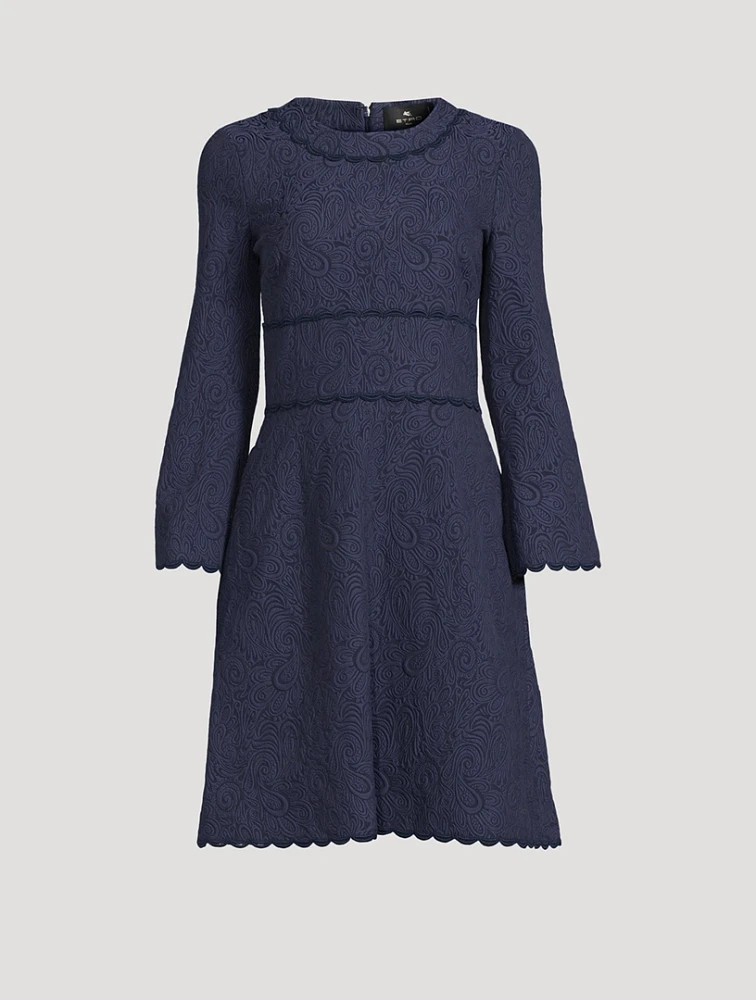 Cotton-Blend Mini Dress