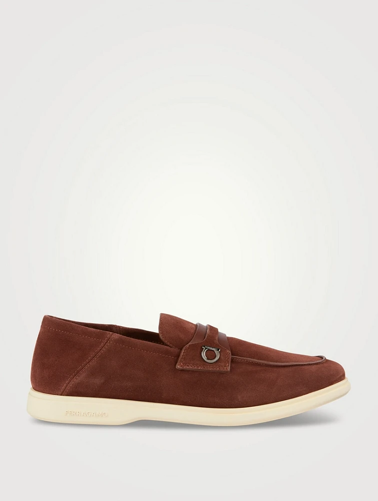 Suede Deconstructed Loafers