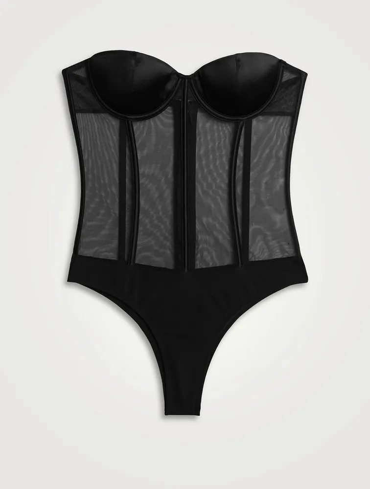 Silk & Mesh Bodysuit