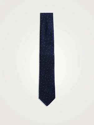 Silk Micro Dot Tie