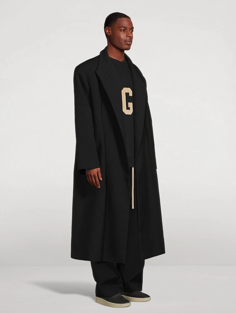 Double Wool Stand Collar Overcoat