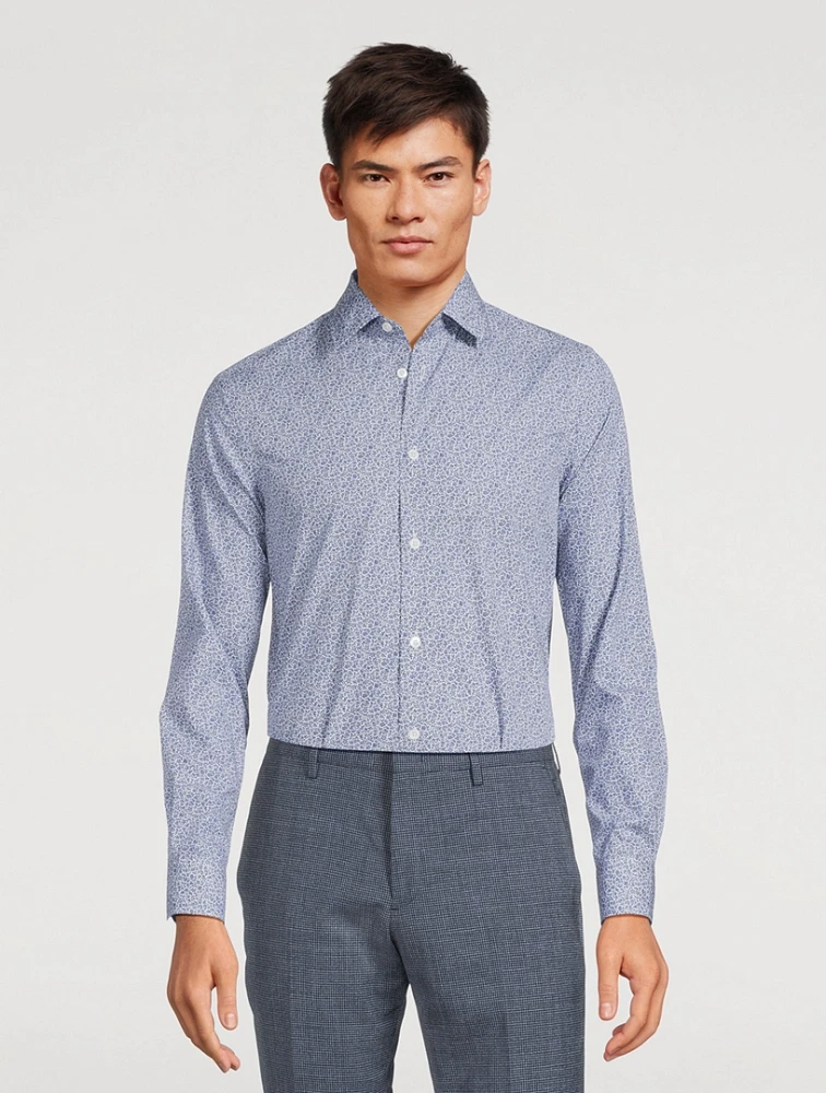 Organic Cotton Tailored Shirt Floral Print