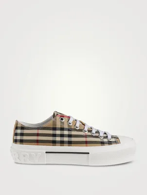 Canvas Sneakers Check Print