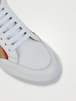 Salmond Leather Sneakers Check Print