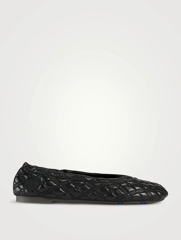 Sadler Quilted Leather Ballerinas