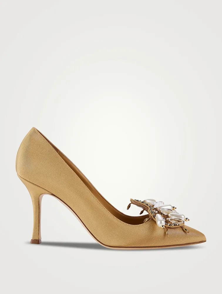 Orientalia Embellished Grosgrain Pumps