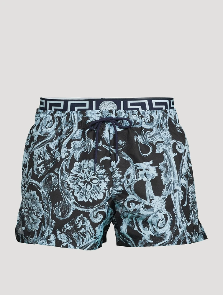 Barocco Stencil Swim Shorts