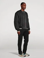 Bomber Jacket With Back Zipper