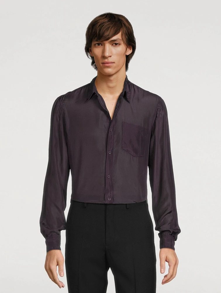 Silk Long-Sleeve Shirt