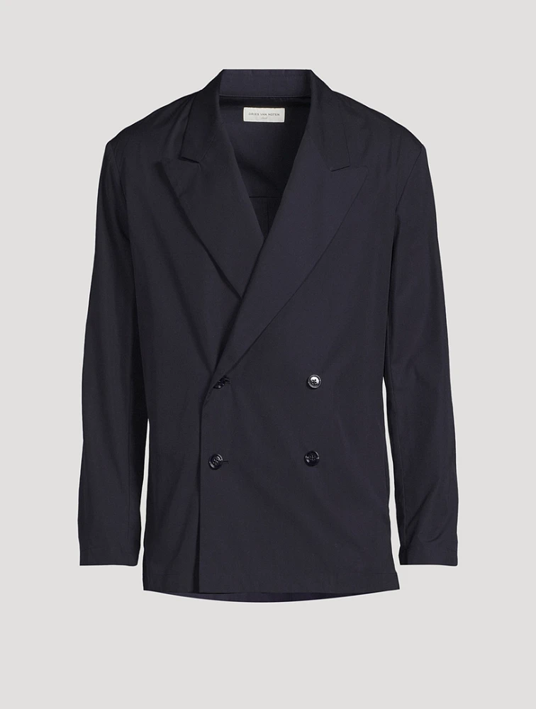 Cotton Double-Breasted Jacket