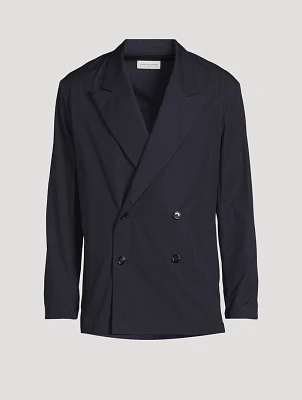 Cotton Double-Breasted Jacket