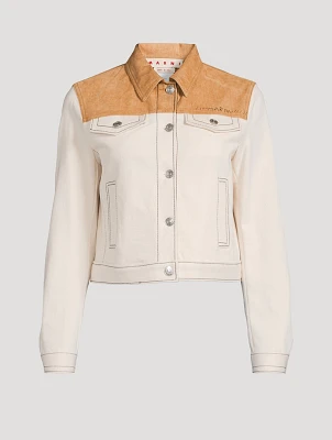 Denim Jacket With Contrast Yoke
