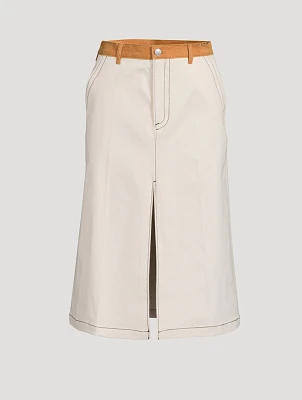 Denim Midi Skirt