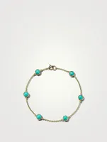 Lollipop 18K Gold Confetti Bracelet With Turquoise