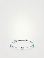 Rock Candy Sterling Silver 5-Stone Bangle Bracelet With Gemstones