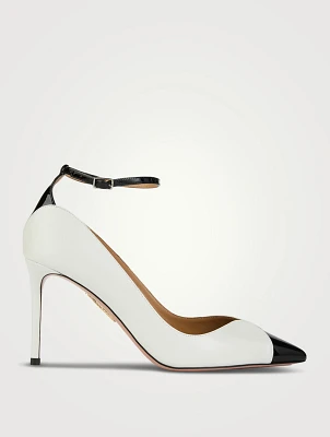 Pinot Leather Ankle-Strap Pumps