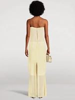 La Robe Brezza Sheer Maxi Dress