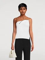 Le Haut Maille Plissé Tank Top
