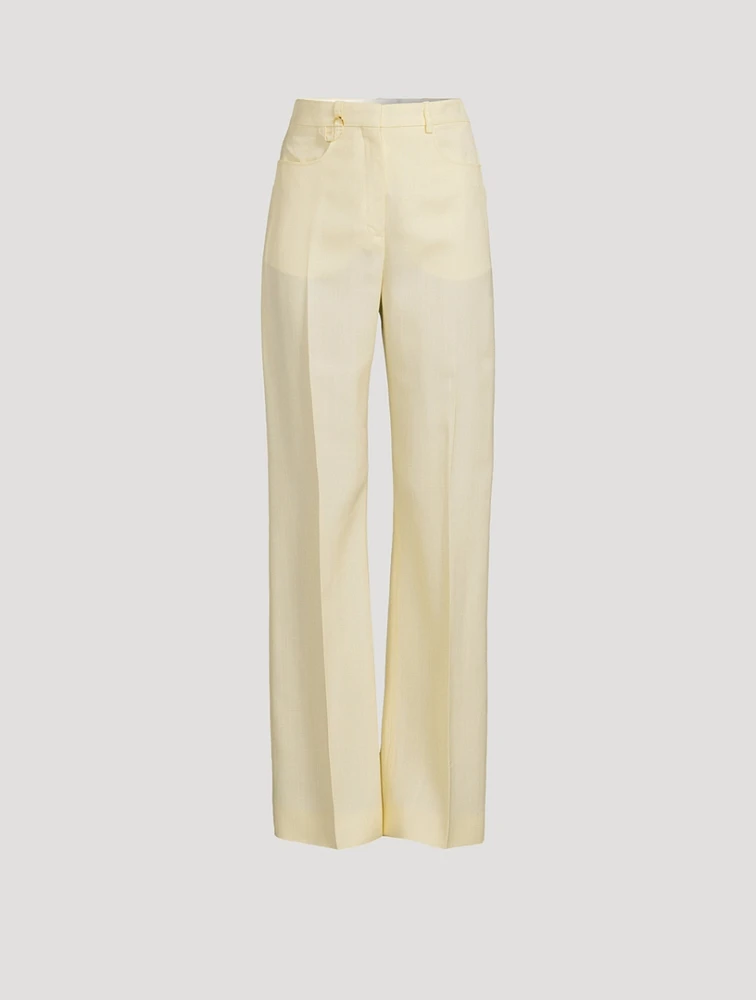 Le Pantalon Sauge Straight-Leg Trousers