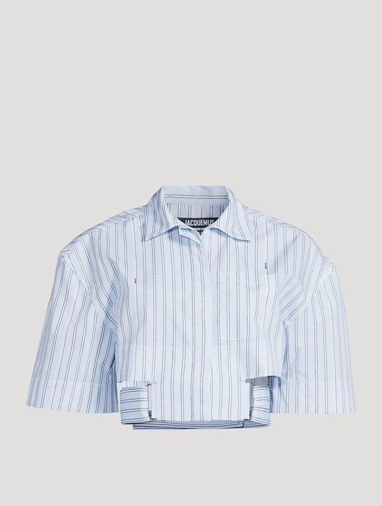Le Chemise Court Bari Shirt Stripe Print