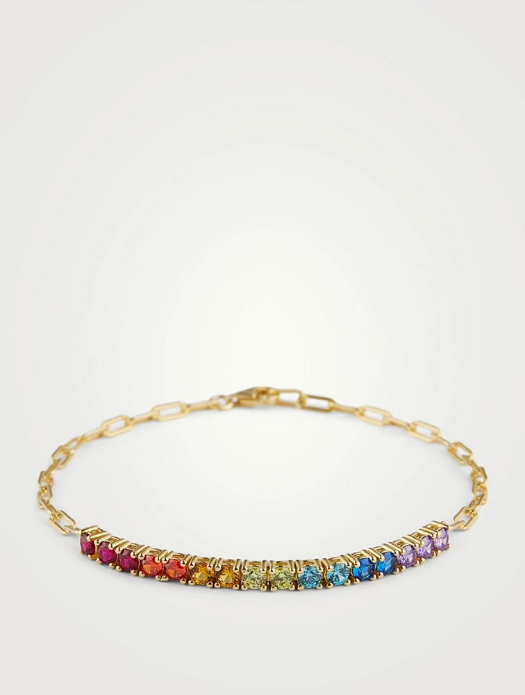 Large Aimee Rainbow Bracelet