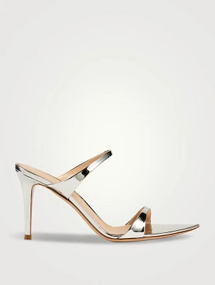 Mayfair Metallic Leather Mules