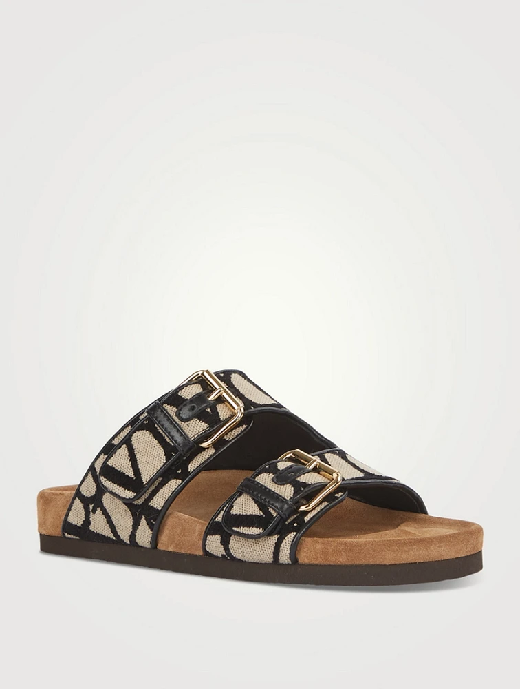 Toile Iconographe Canvas Slide Sandals