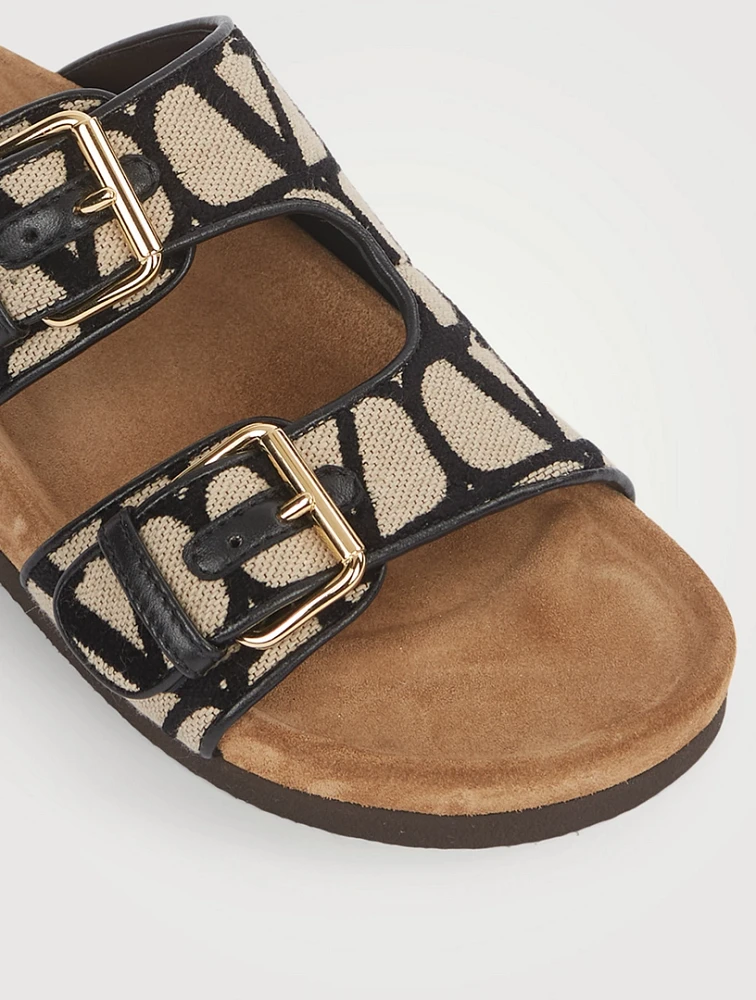 Toile Iconographe Canvas Slide Sandals