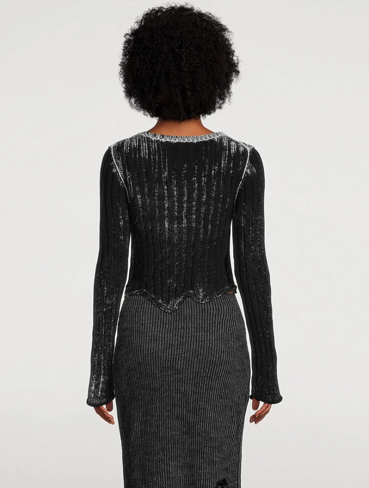 Ribbed Cardigan