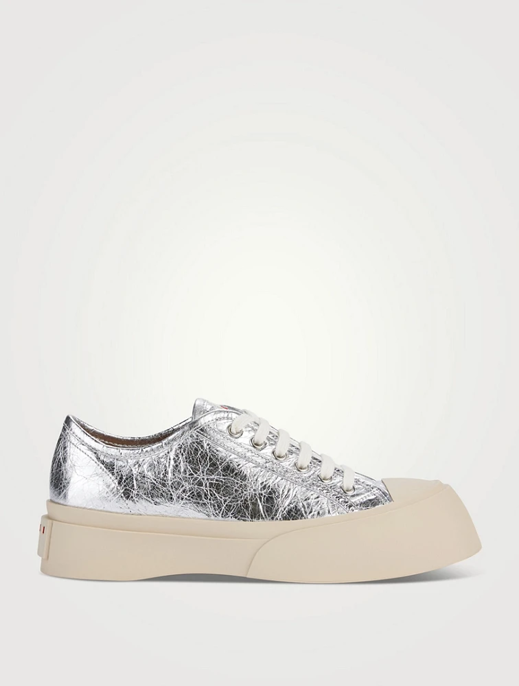 Pablo Metallic Leather Sneakers
